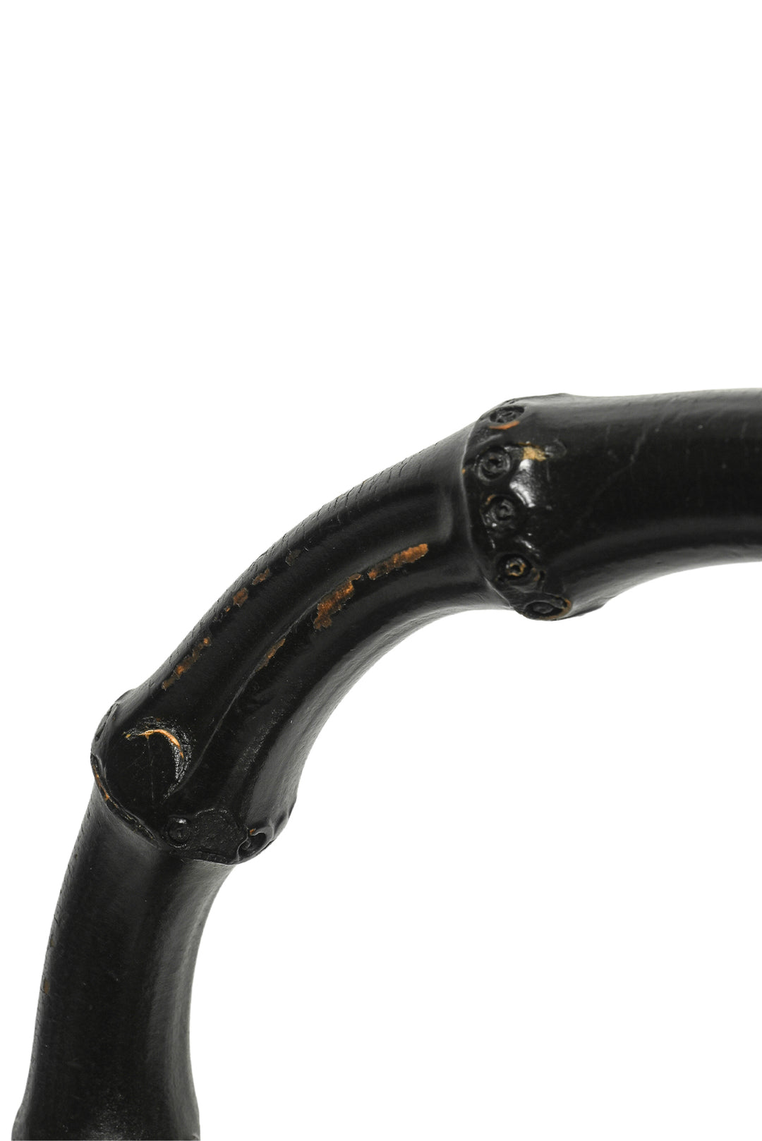 Gucci Smooth Leather Lady Lock Bamboo Top Handle Bag