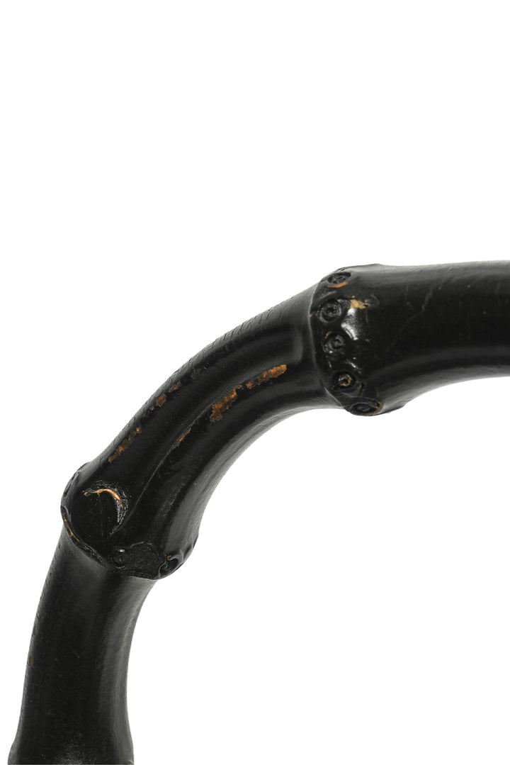 Gucci Smooth Leather Lady Lock Bamboo Top Handle Bag