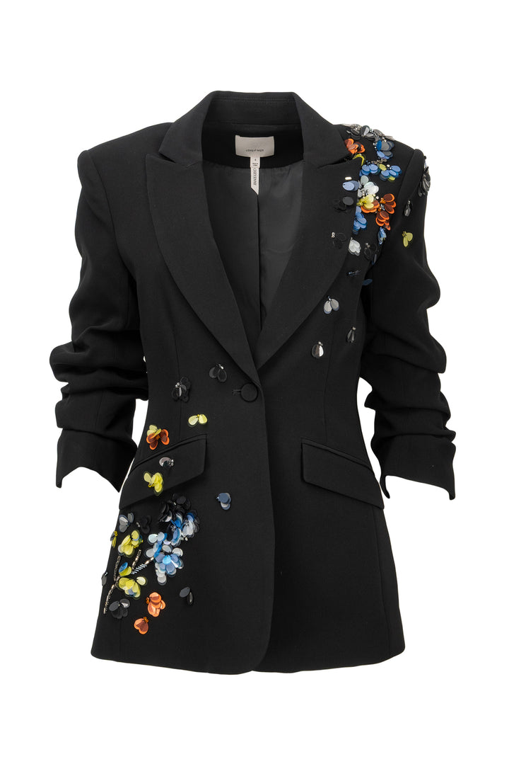 cinq a sept Size 4 Cheyenne Sequin Flower Blazer