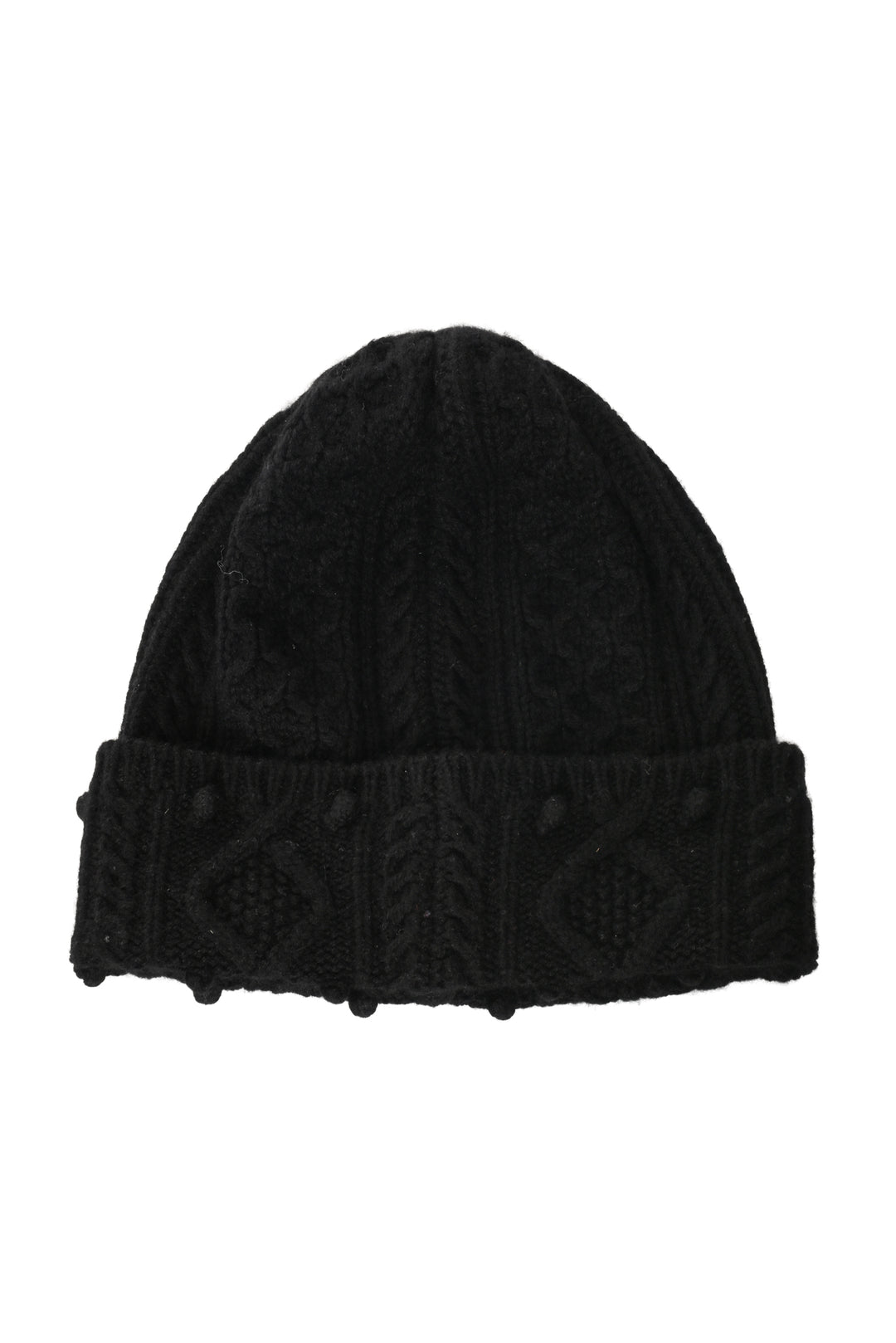 Chanel Size OS Cable Knit CC Cashmere Beanie