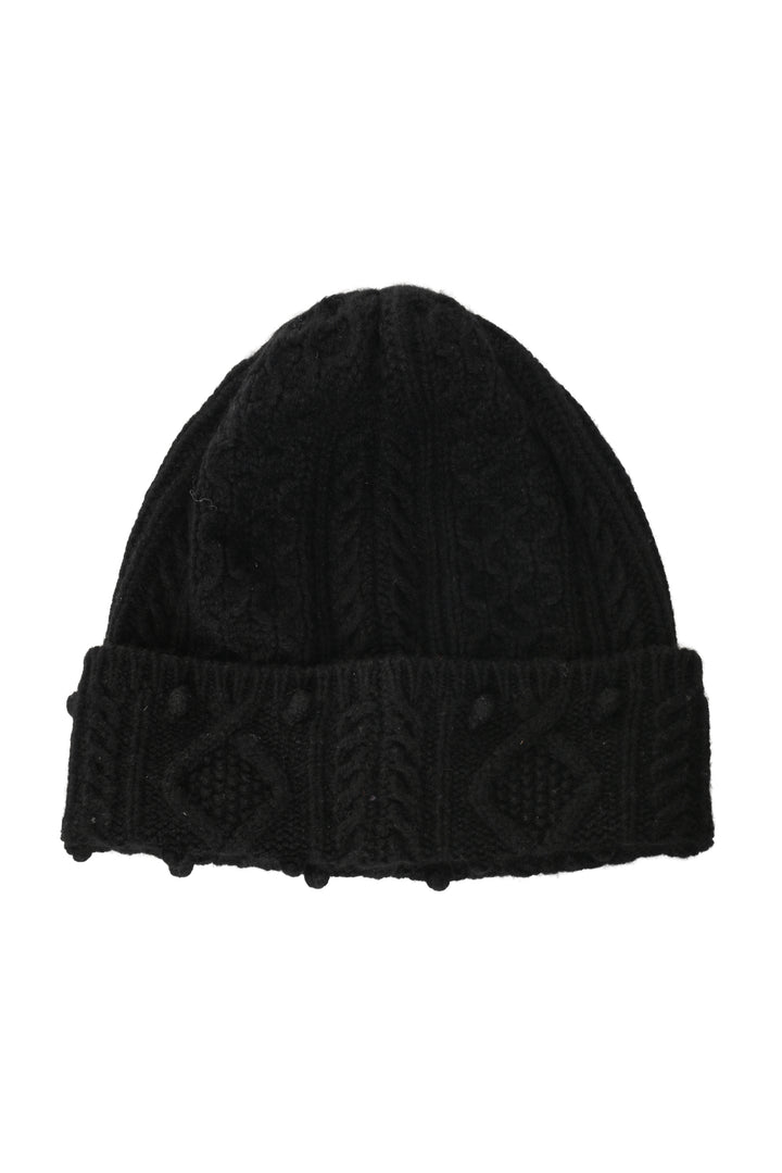 Chanel Size OS Cable Knit CC Cashmere Beanie