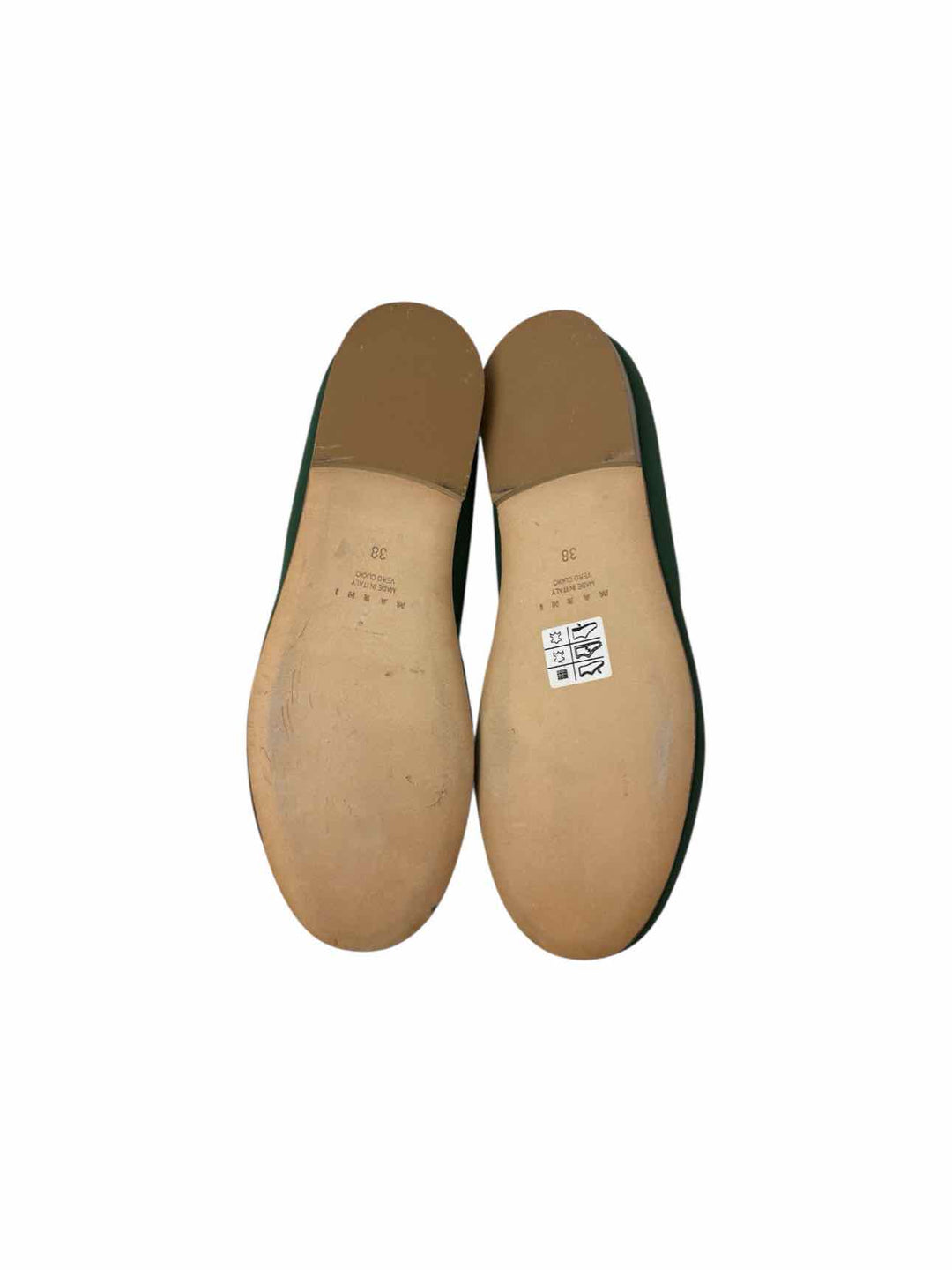 Marni Size 38 Green Fabric Ballet Flats