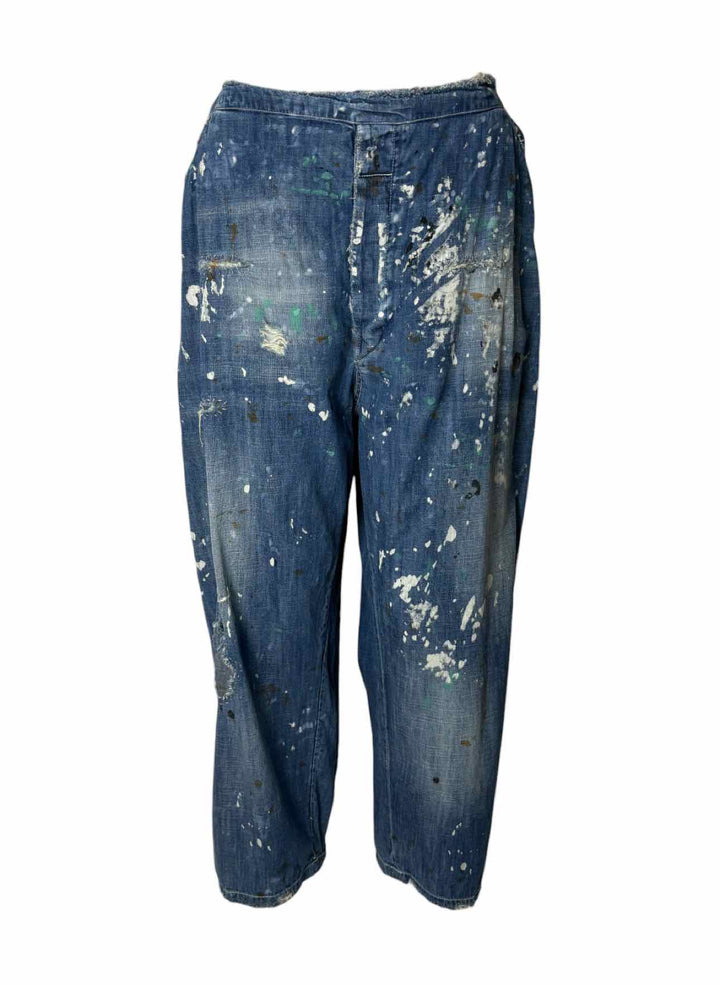 Magnolia Pearl Size OS Distressed Painted Jeans