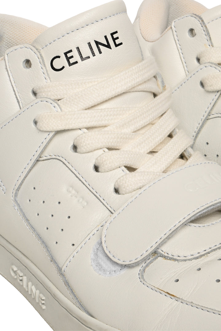 Celine Size 37 CT-02 Leather Mid Top Sneaker