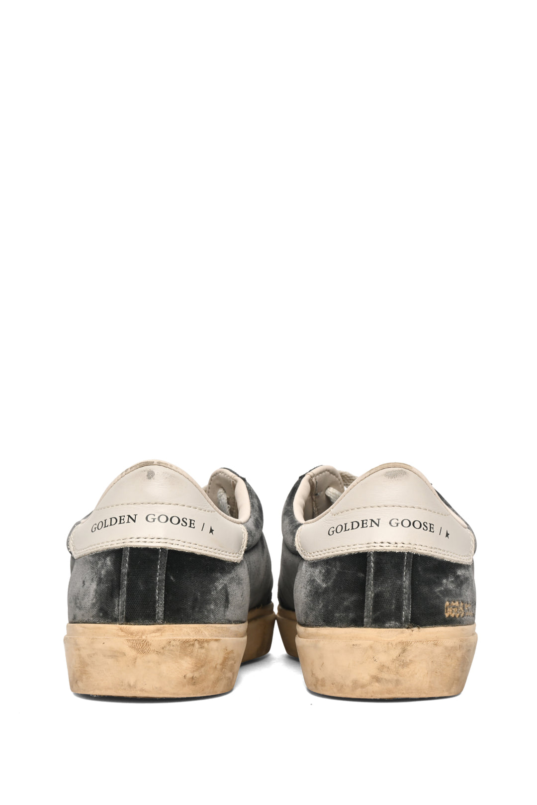 Golden Goose Size 39 Distressed Suede-Trimmed Velvet Soul Star Sneaker