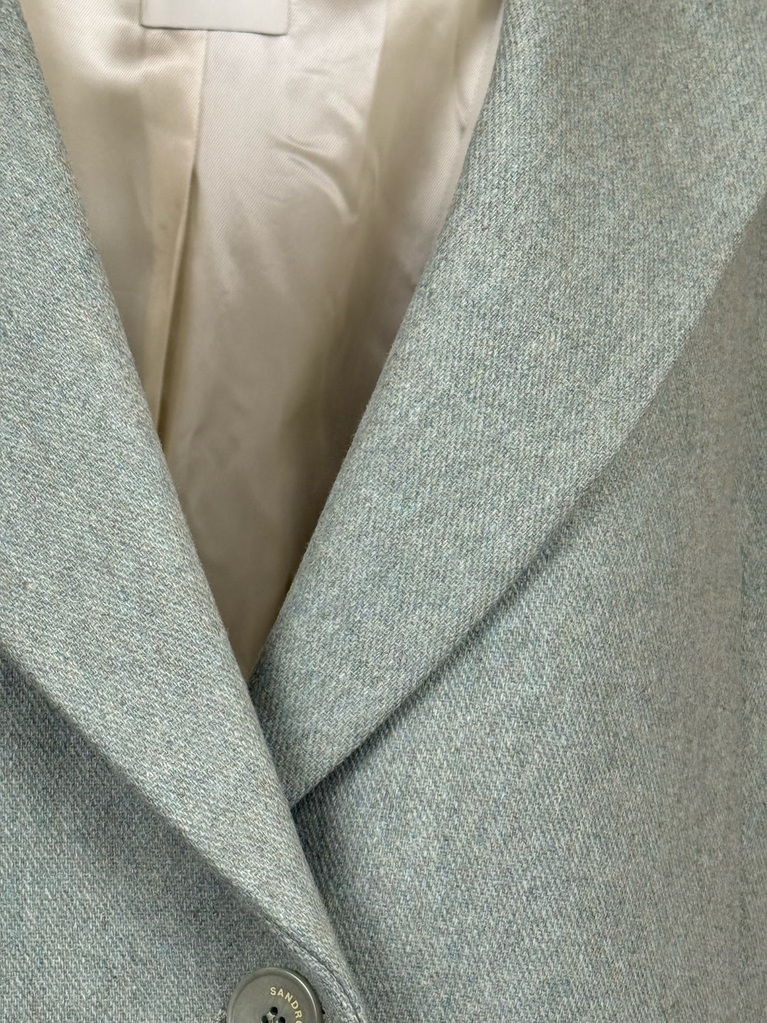 Sandro Size 42 Wool Oversized Blazer