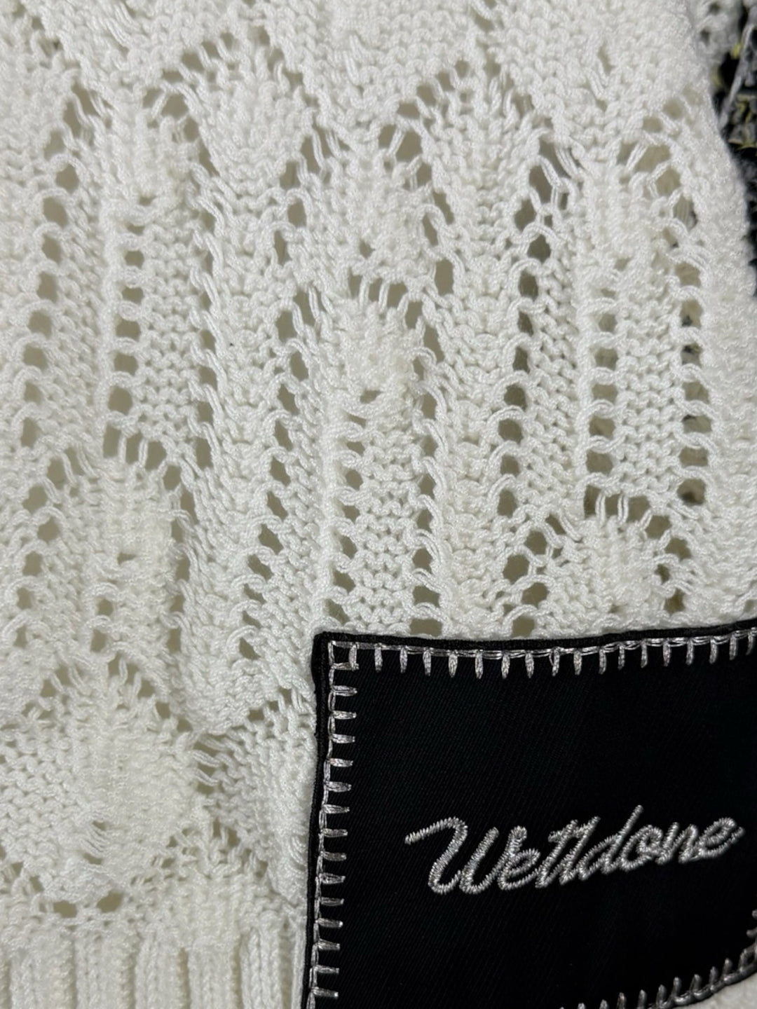Welldone Size XS Lace Knit Crop Sweater Vest