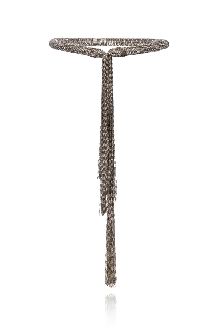 Fabiana Filippi Size OS Beaded Choker w/ Tassels