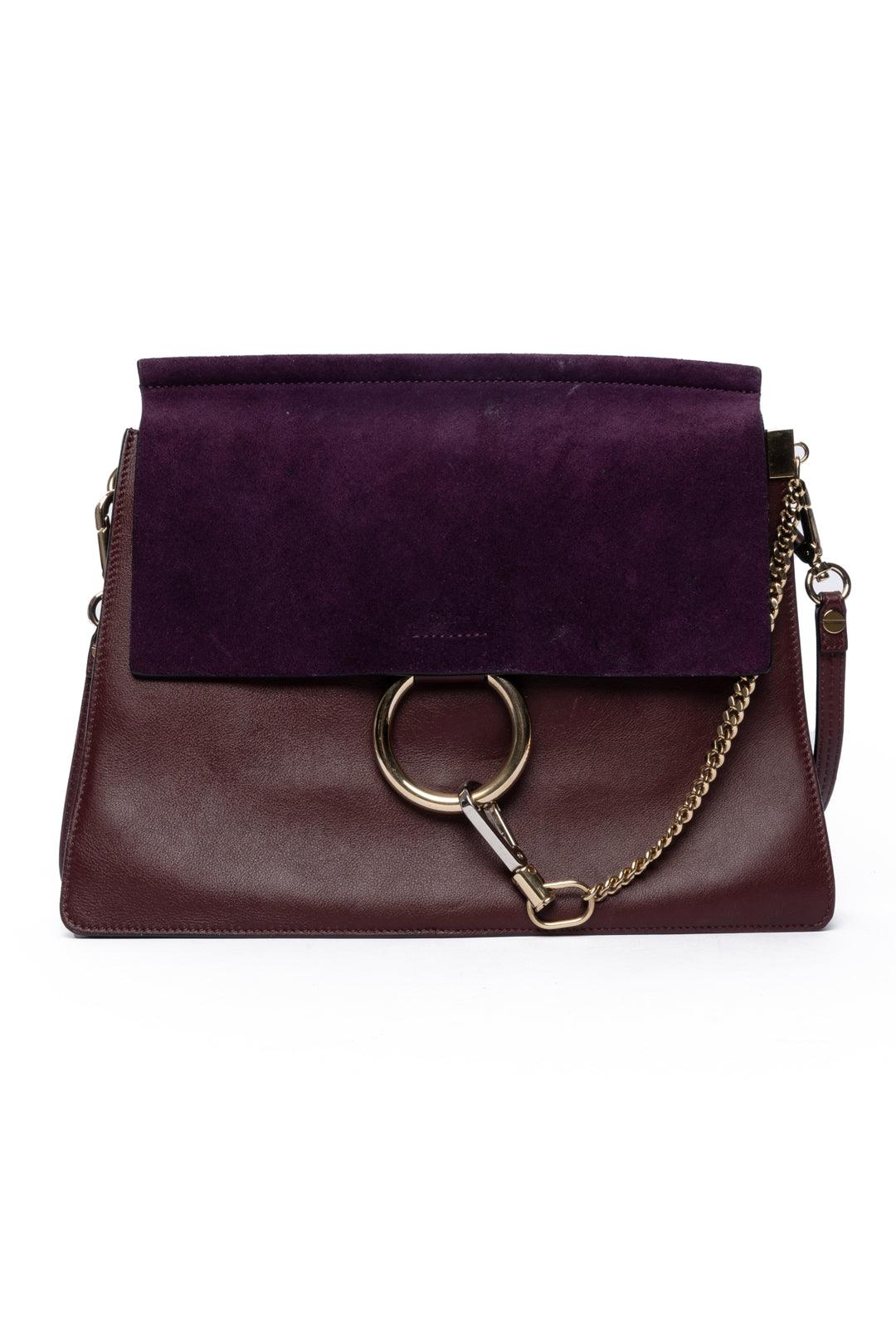 Chloe Suede & Leather Medium Faye Shoulder Bag