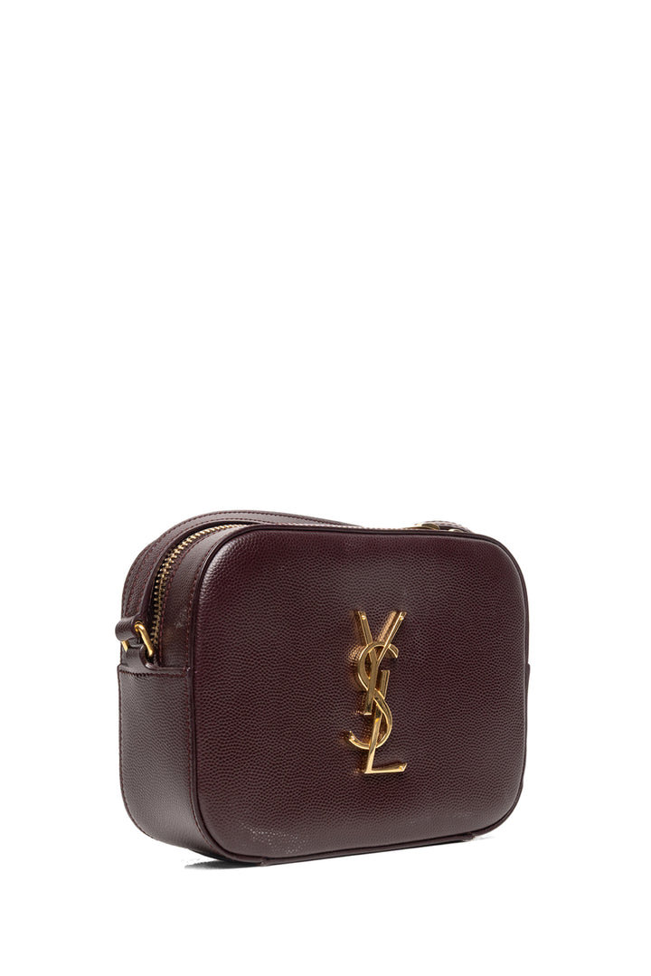 Saint Laurent 2015 Grain Leather Small Classic Monogram Camera Bag
