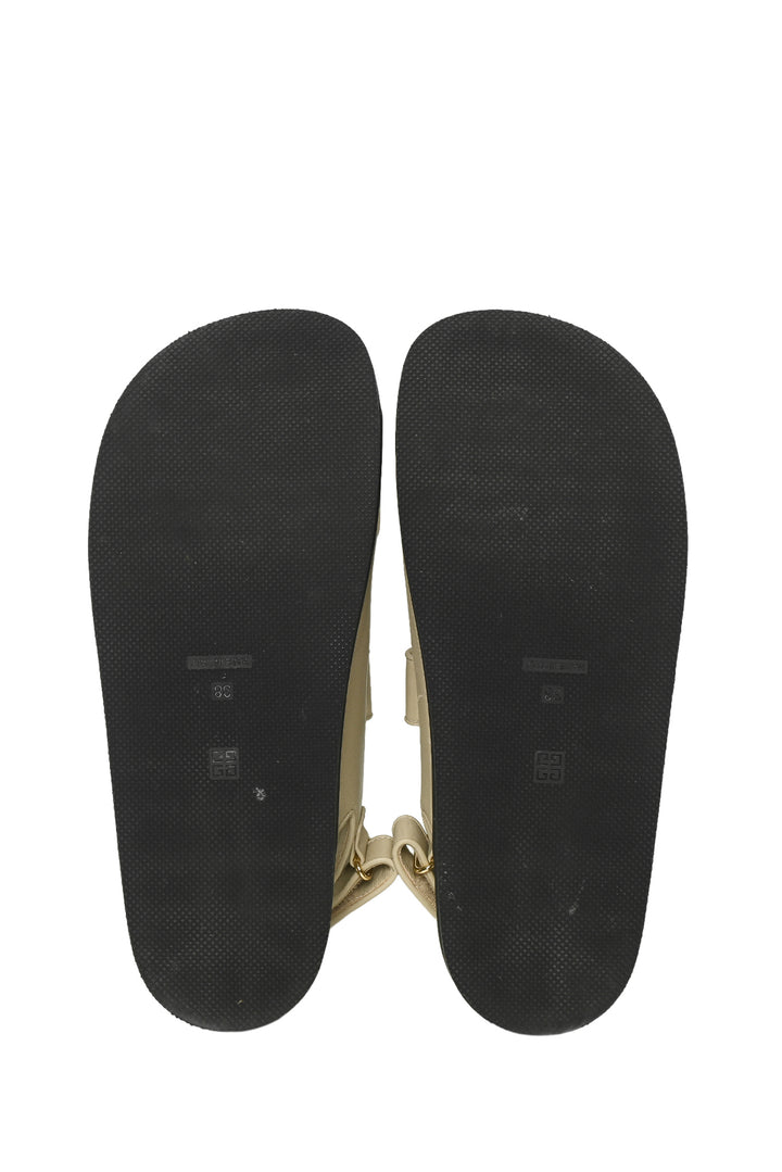 Givenchy Size 38 4G Leather Sport Sandals