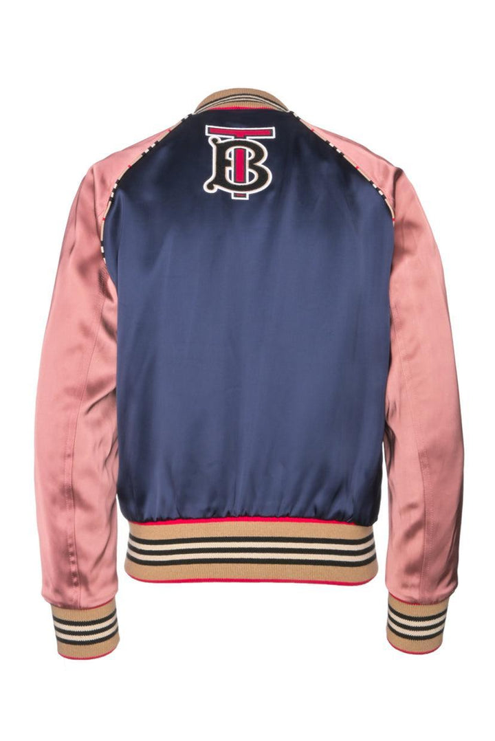 Burberry Size 2 Harlington Colourblock Bomber Jacket