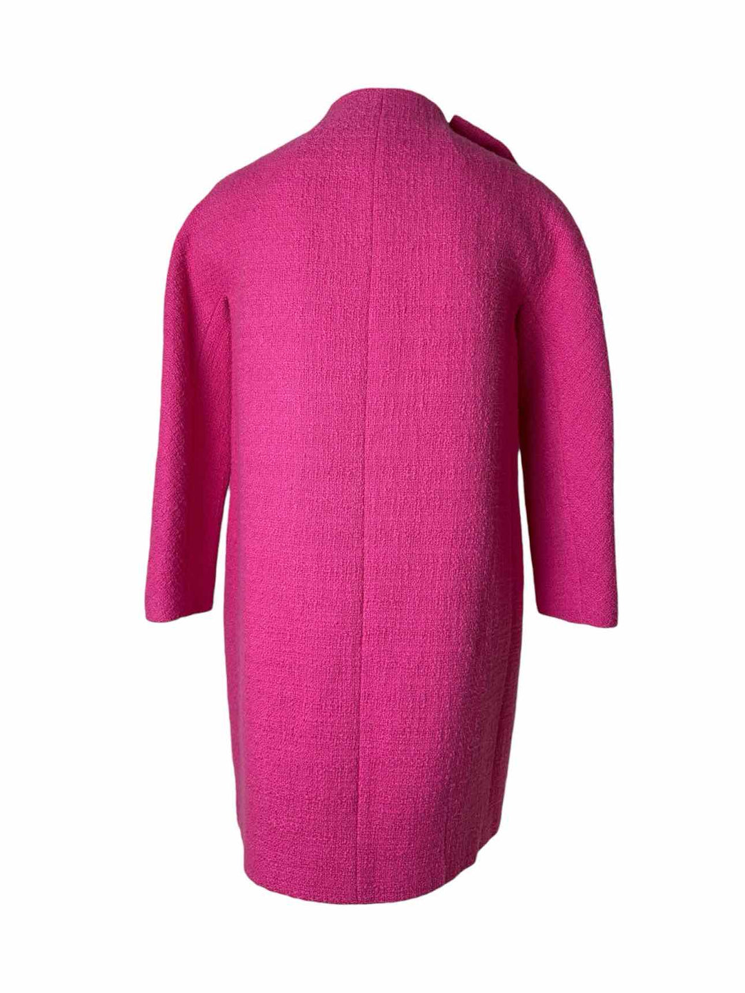Kate Spade Size 0 Pink Tweed Large Bow Coat