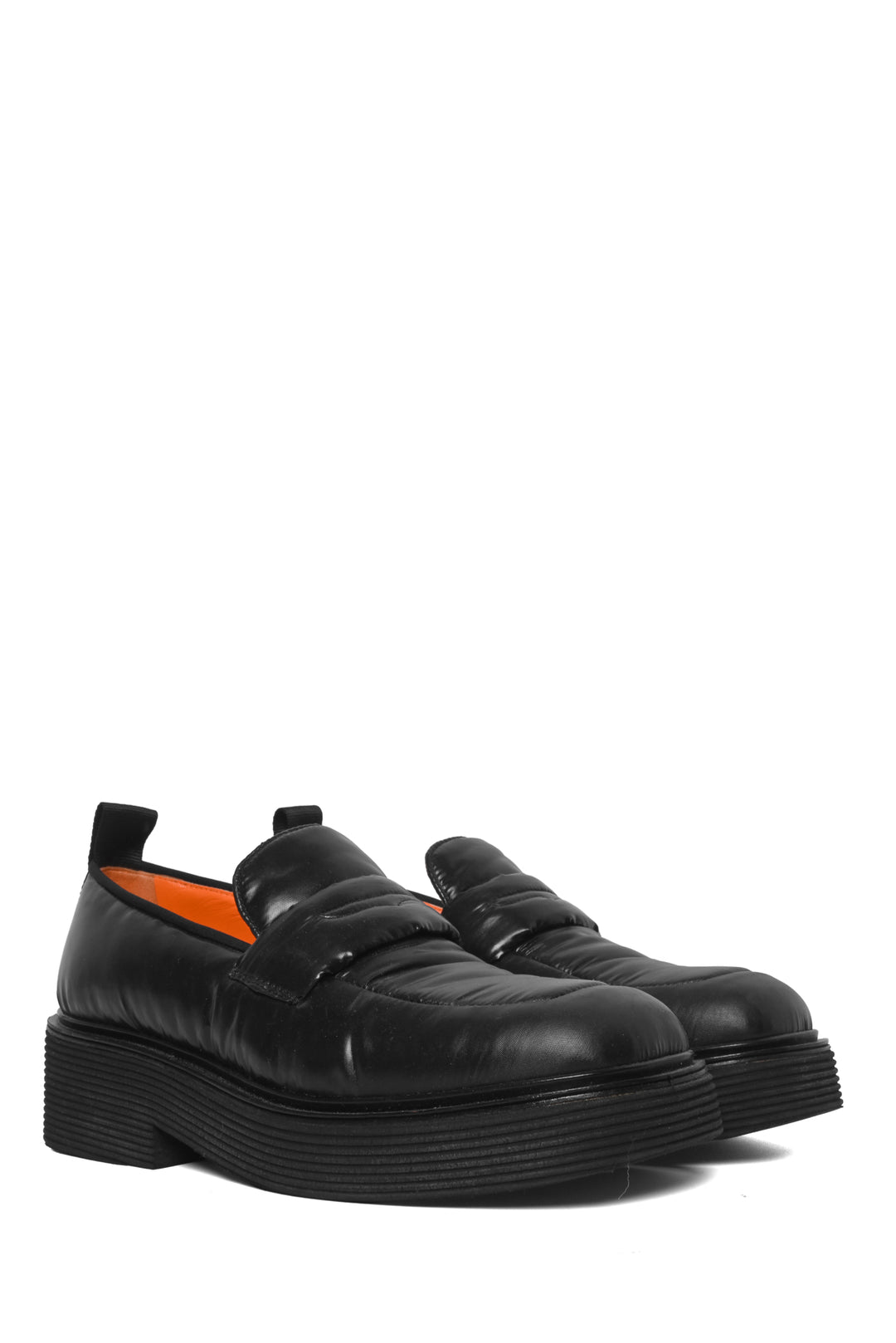 Marni Size 40 Nylon Padded Platform Loafers