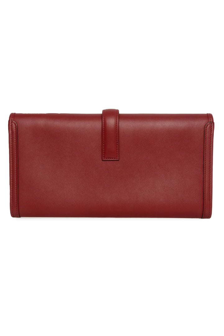 Hermes 2016 Rouge Swift Leather Jige Elan 29 Clutch