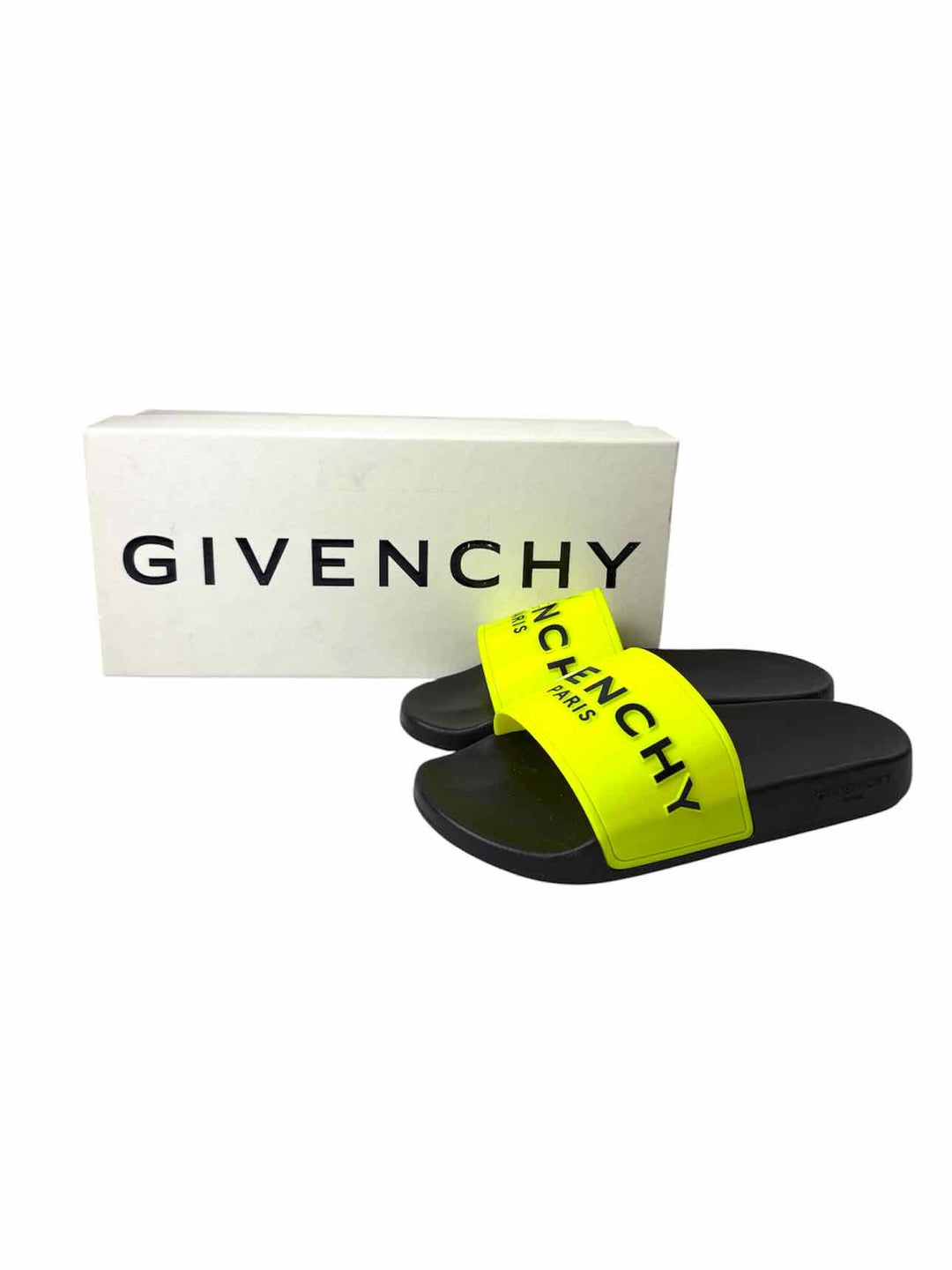 Givenchy Size 39 Logo Rubber Slides Sandals