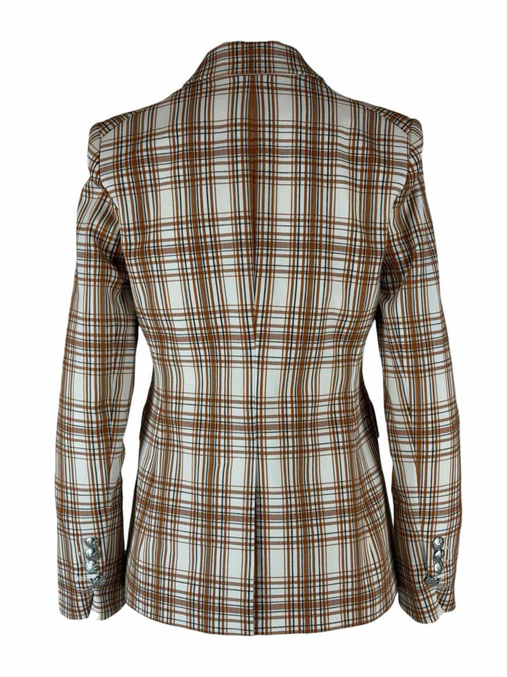 Veronica Beard Size 4 Plaid Miller Dickey Jacket Blazer