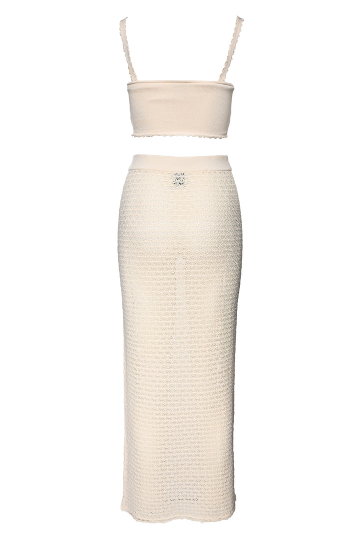 POSSE Size S Knit Midi Skirt & Top Set