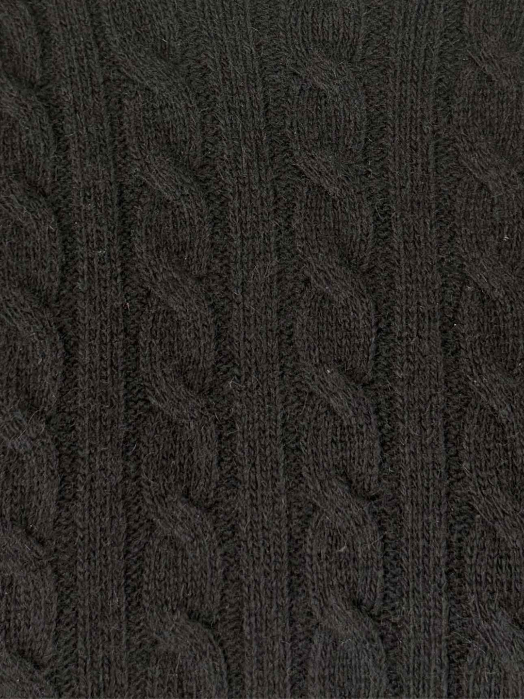 Max Mara Size XL Wool & Cashmere Cable Knit Short Sleeve Sweater Dress