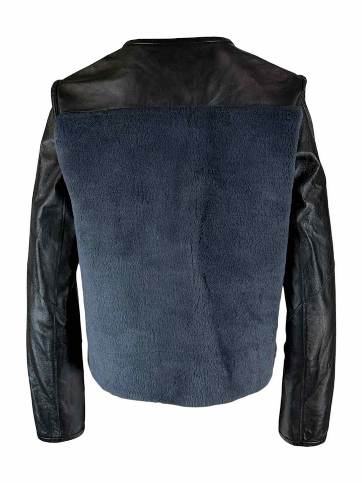 Frida Paris Size 38 Wool & Leather Jacket