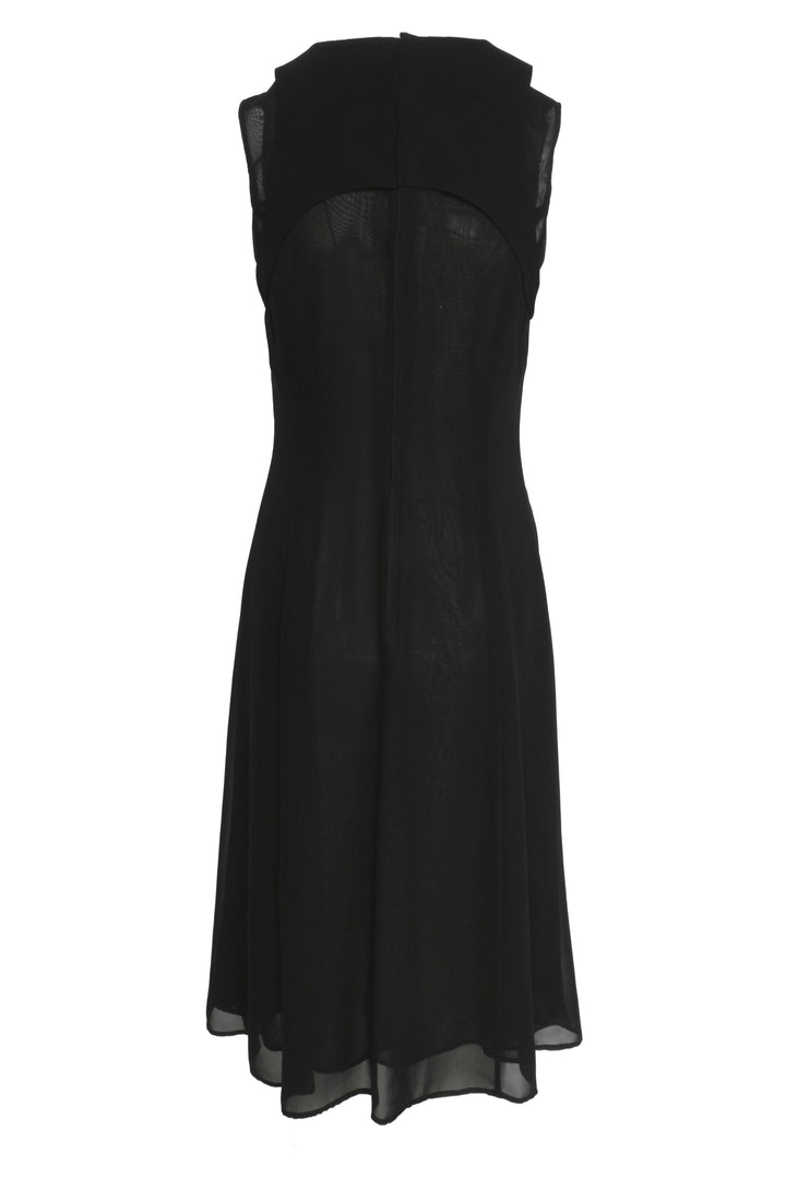 Comme Des Garcons Noir Kei Ninomiya Size L Lace Up Panels Midi Dress