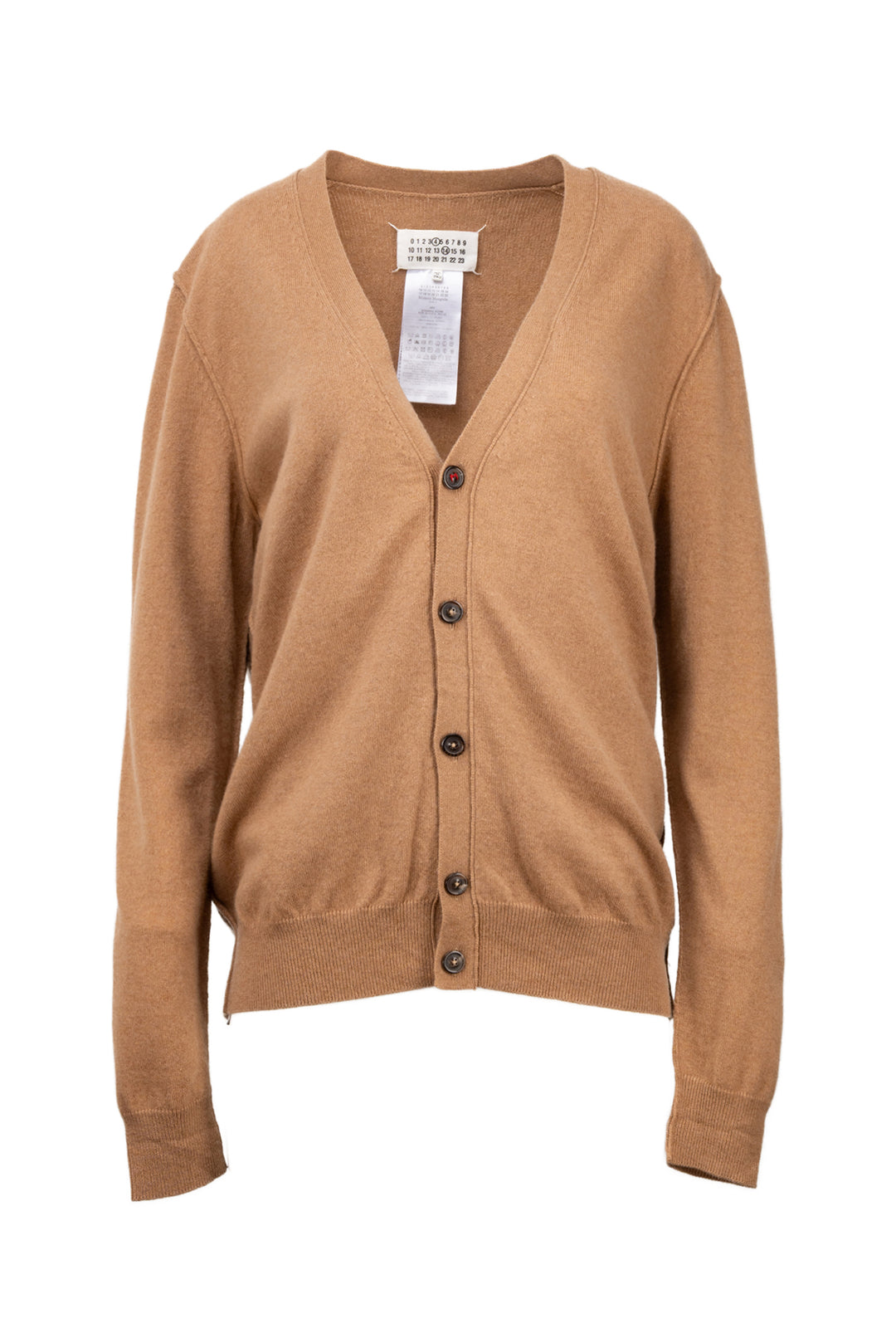 Maison Margiela Size L Men's V-Neck Cashmere Cardigan