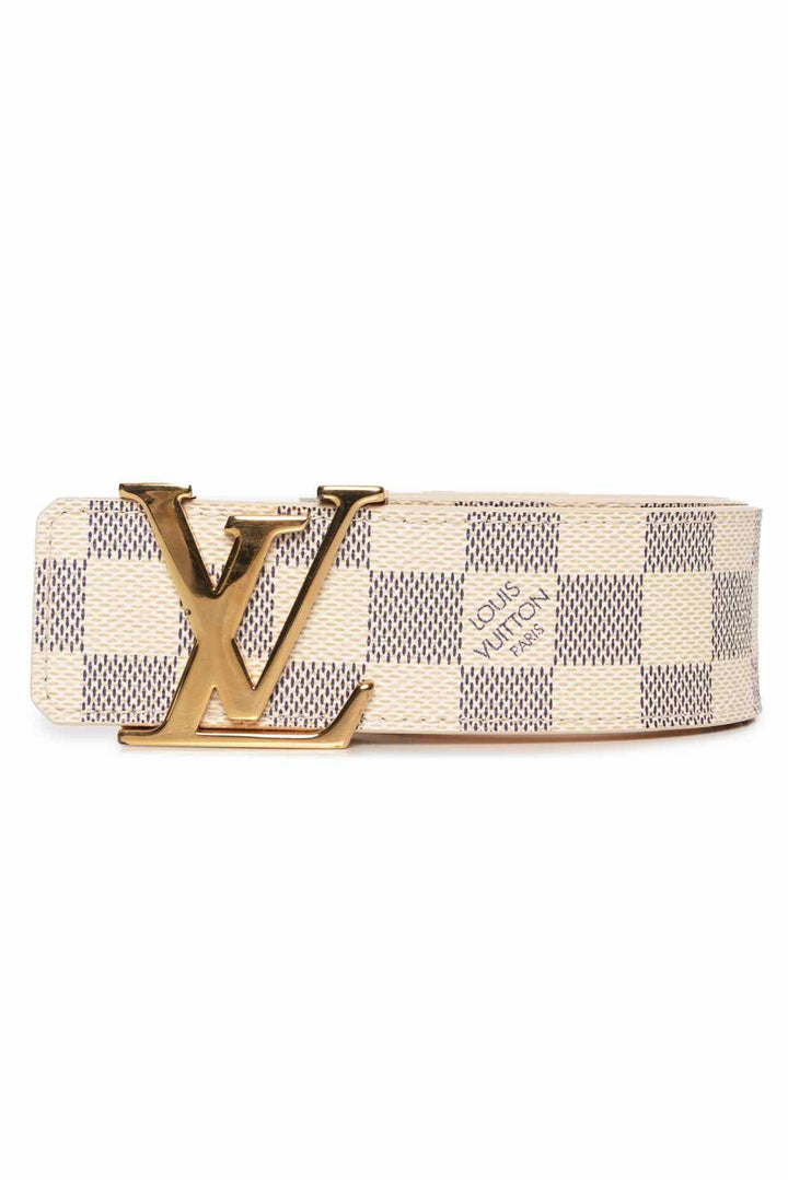 Louis Vuitton Size 32 Damier Azur LV Initial Belt