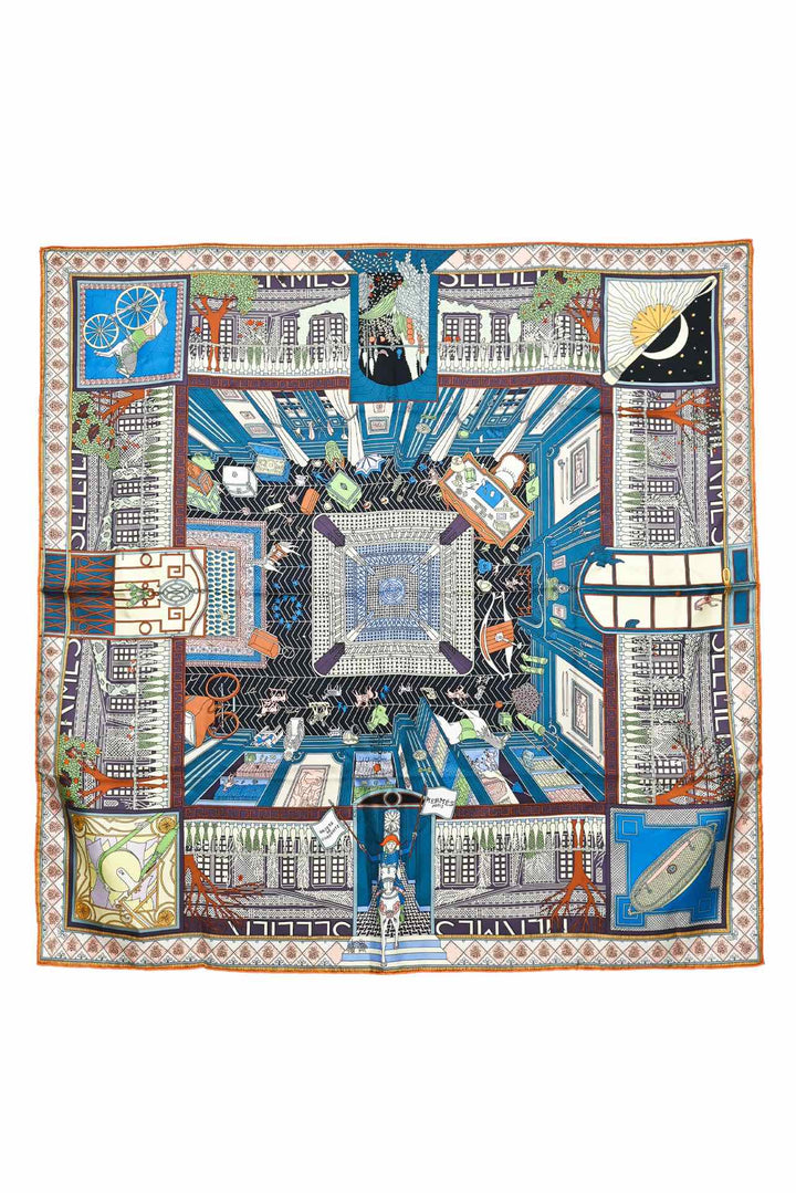 Hermes Objects De Curiosite 90 Silk Scarf