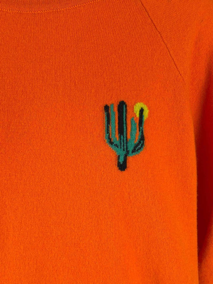 Queene and Belle Size M Cactus Cashmere Sweater