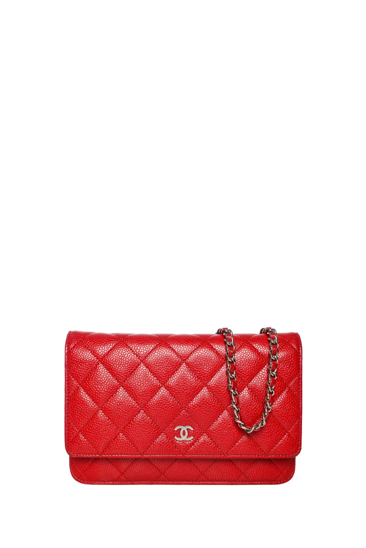 Chanel Caviar Classic Wallet on Chain