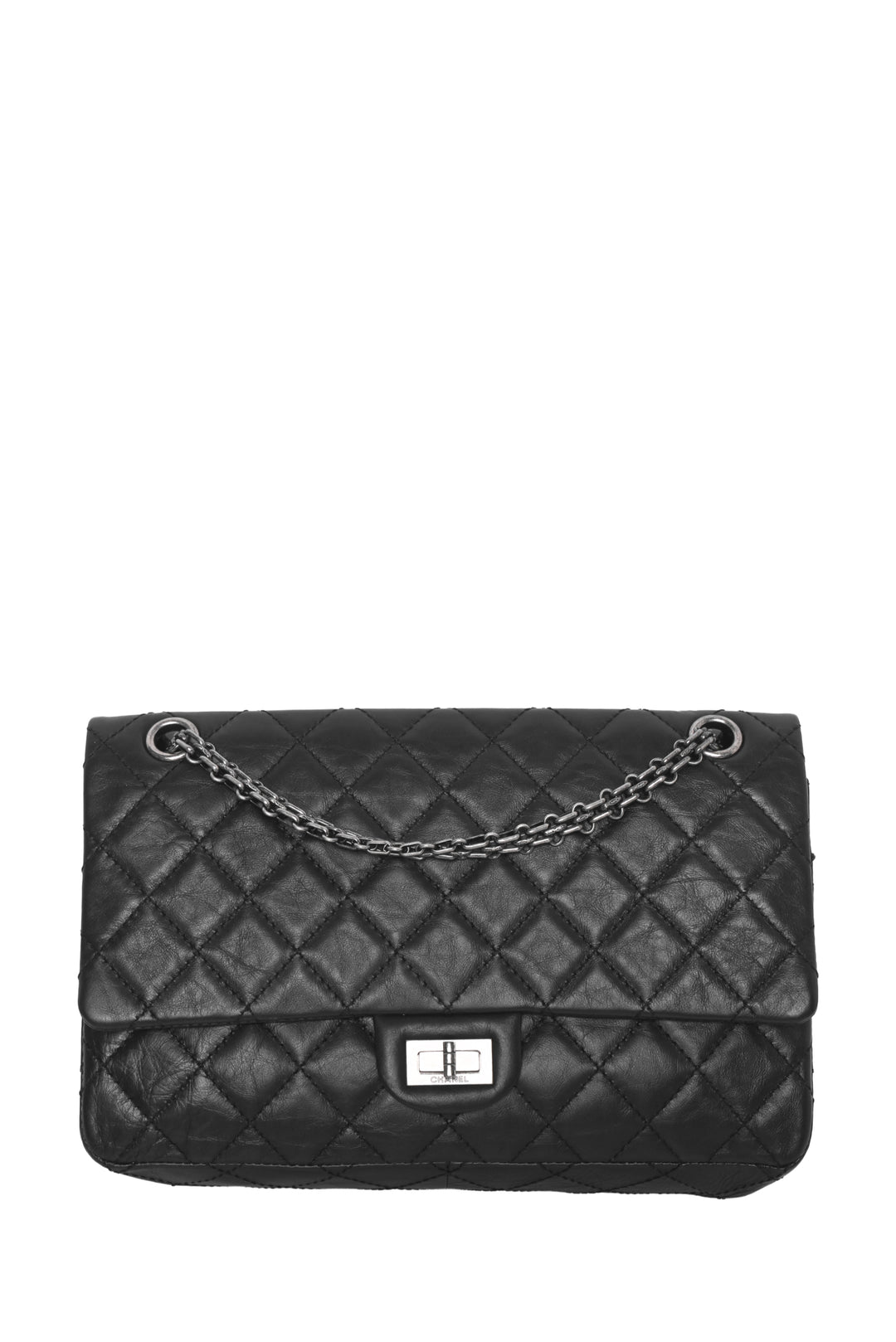 Chanel 2014-2015 Aged Calfskin Quilted 2.55 Reissue Flap Shoulder Bag