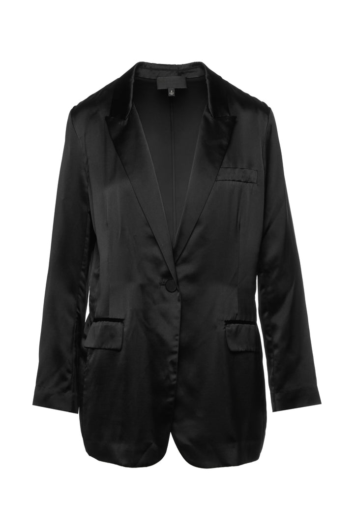 Nili Lotan Silk Satin Size 6 Blazer
