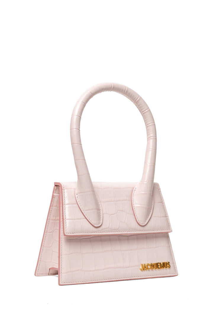 Jacquemus Le Chiquito Moyen Croc-Embossed Leather