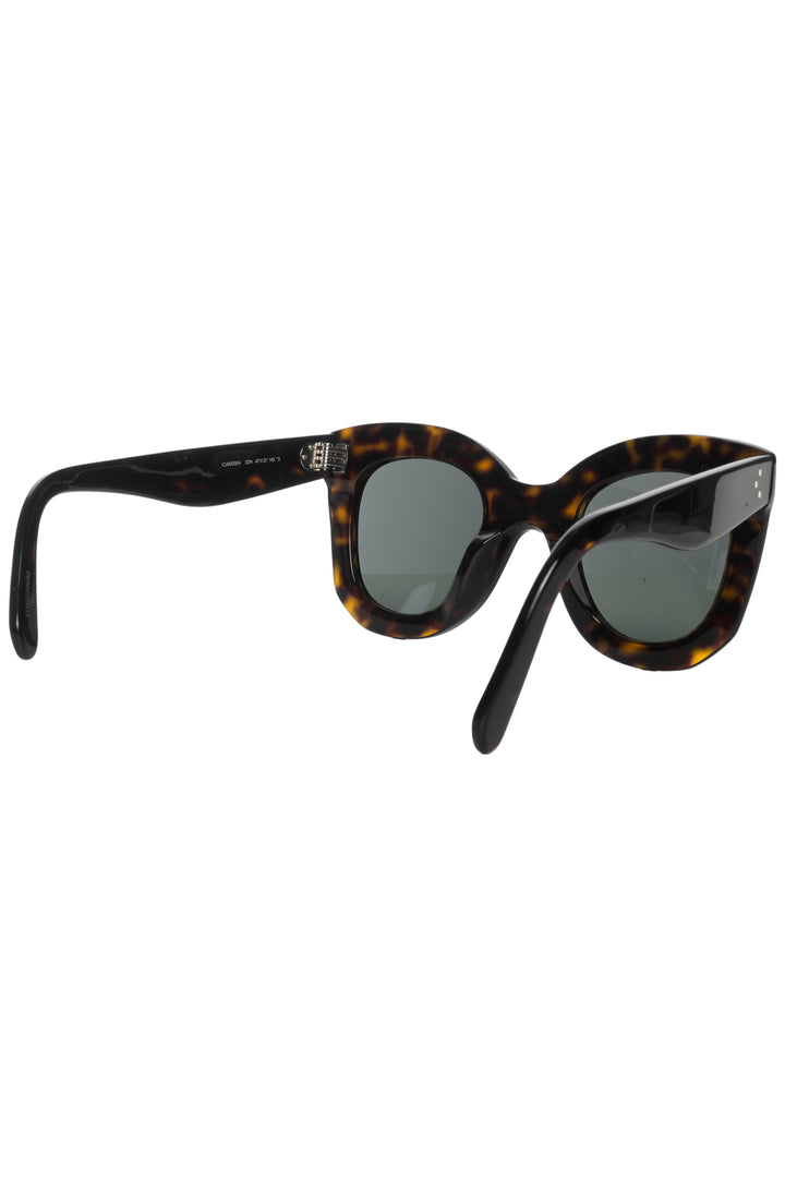 Celine Tortoiseshell Oversized Sunglasses