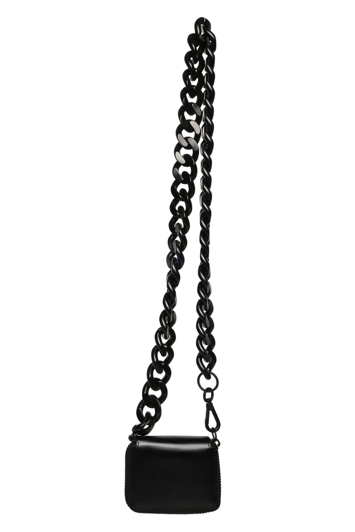 Kara Bike Leather Wallet Chain Crossbody