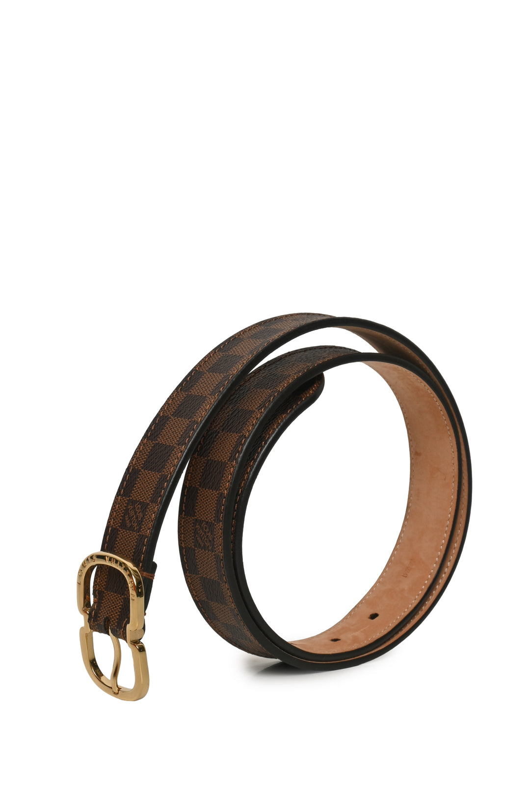 Louis Vuitton Size 32 Damier Ebene Mini 25mm Belt