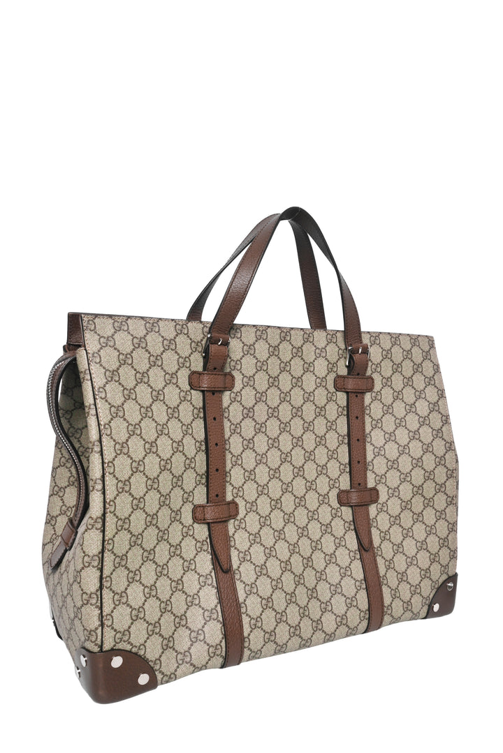 Gucci GG Supreme Travel Buckle Tote