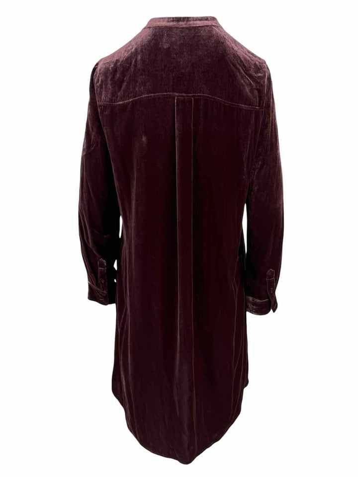 Eileen Fisher Size S Velvet Button Up Dress