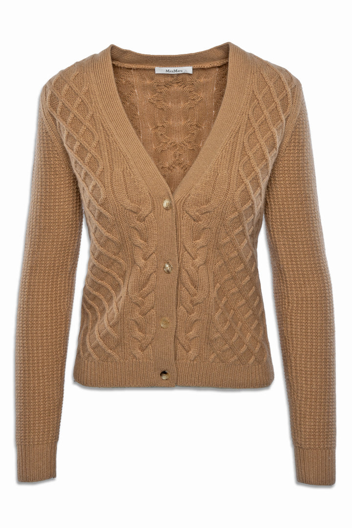 Max Mara Size S Cashemre Cableknit Cardigan