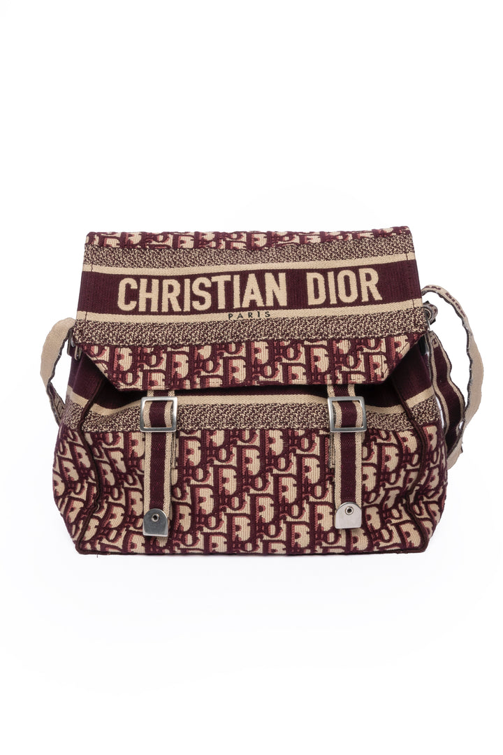 Christian Dior 2019 Oblique Jacquard DiorCamp Crossbody Messenger Bag