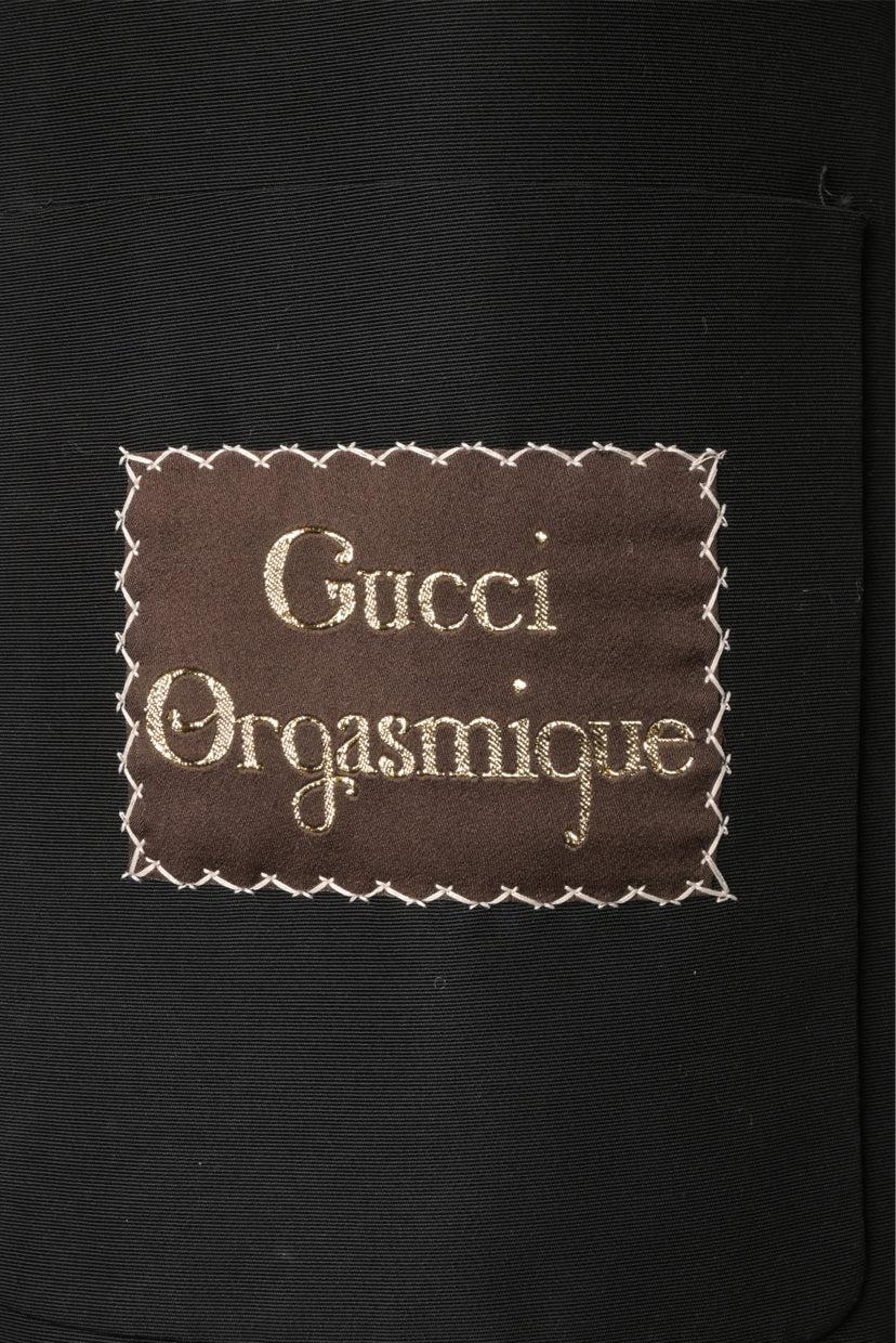 Gucci Size 38 2020 Faille Oversized Orgasmique Patch Pocket Vest