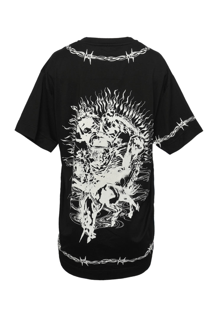 Givenchy Size S Men's Gothic Logo Oversize Fit T-shirt