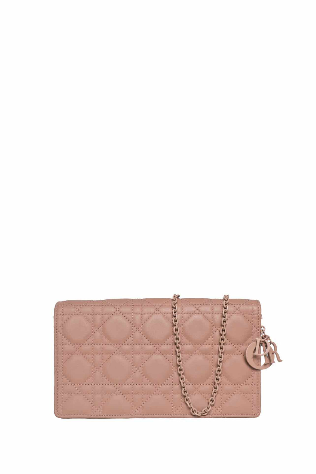 Dior 2021 Ultra Matte Cannage Lady Dior Wallet on Chain