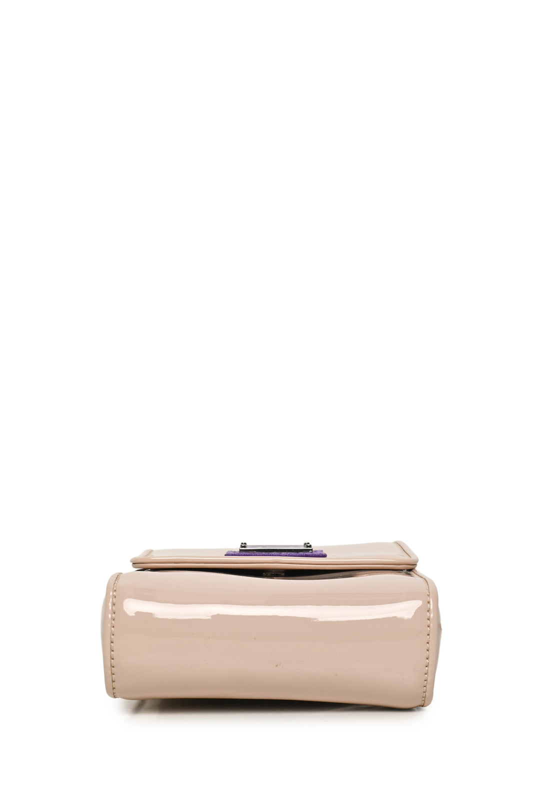 Acne Akki Patent Plaque Face Crossbody Bag