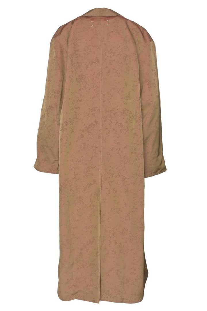 Maison Martin Margiela Size 40 Pigment Print Faille Trench Coat