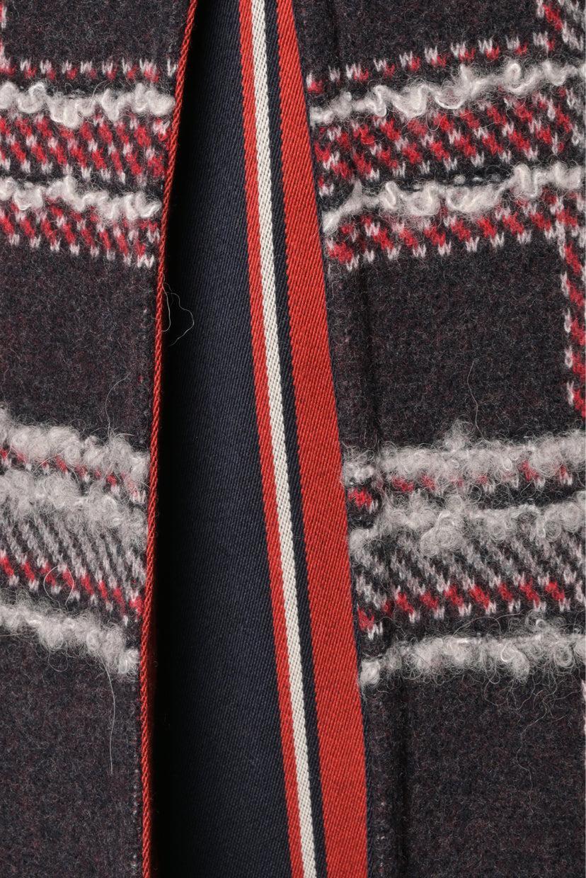 Thom Browne Size 36 Hairline Madras Check Jacquard Mini Skirt