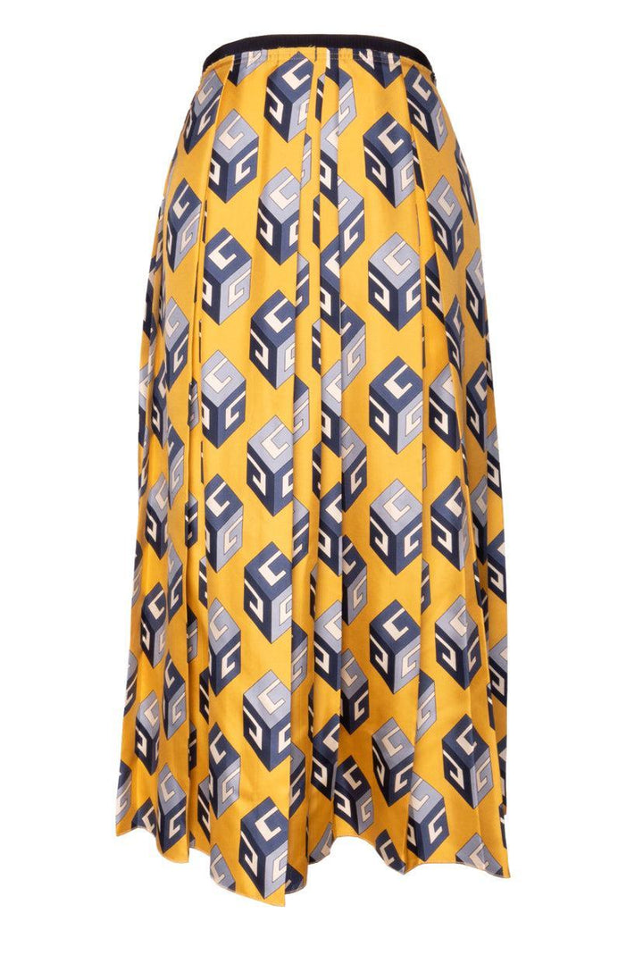 Gucci Size 46 Silk Maxi Skirt