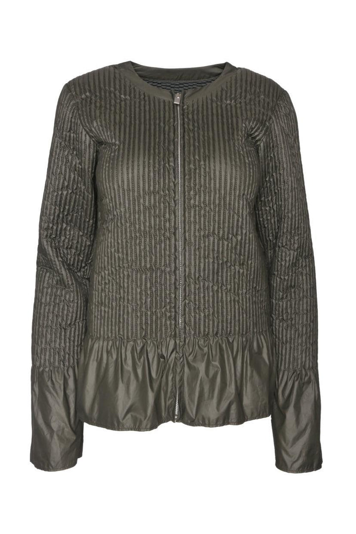 Sacai Size 2 Quilted Peplum Jacket