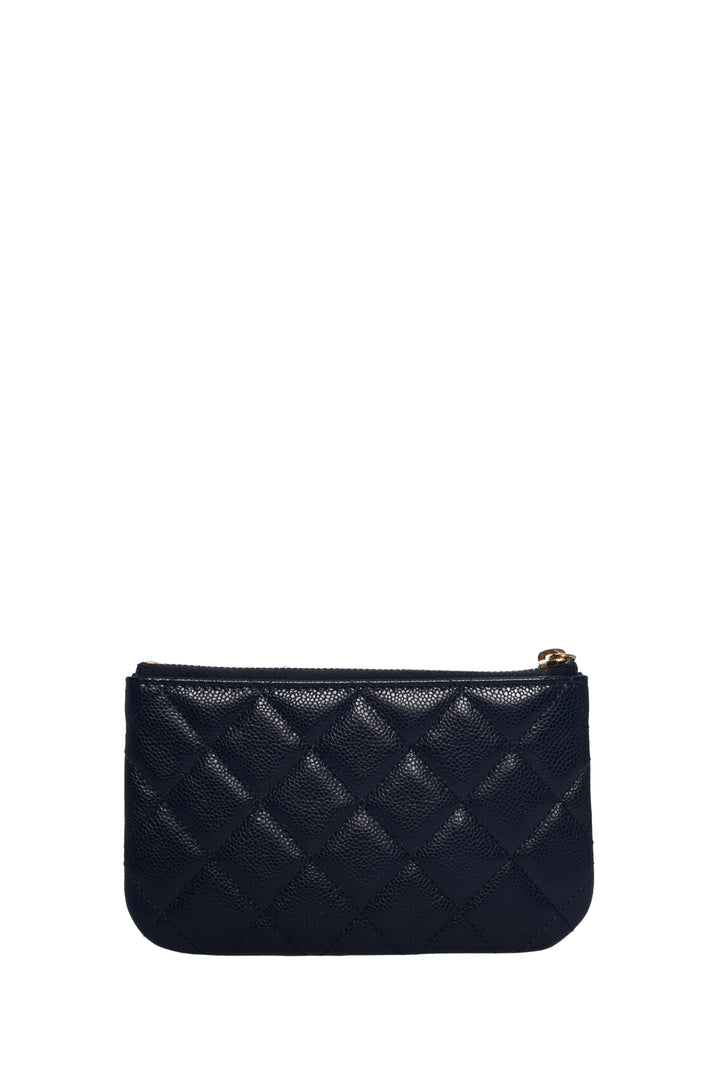 Chanel Caviar Classic Mini Zip Pouch Wallet
