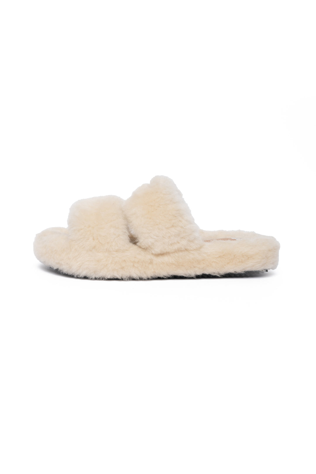 Celine Size 39 Shearling Fur Slide Sandals